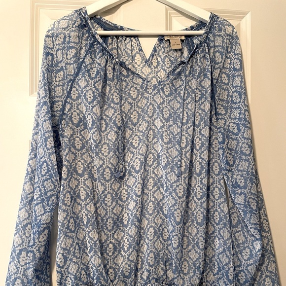 Lucky Brand Long Sleeve Blouse- Size L - Picture 1 of 4